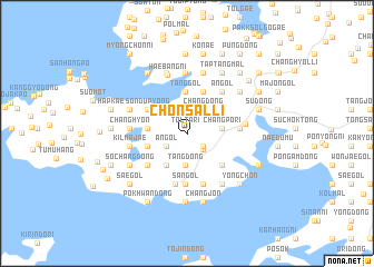 map of Chŏnsal-li