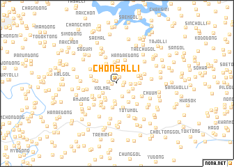 map of Chŏnsal-li