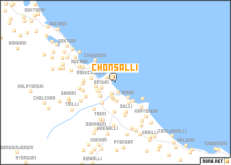map of Chŏnsal-li