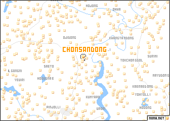 map of Chŏnsan-dong