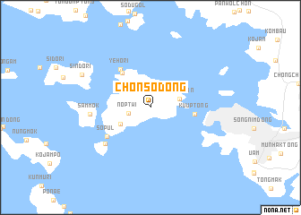 map of Chŏnso-dong