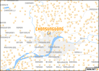 map of Chŏnsŭng-dong