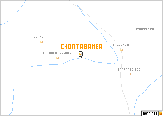 map of Chontabamba