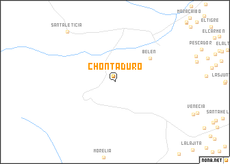 map of Chontaduro