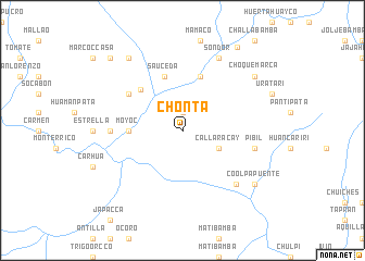 map of Chonta