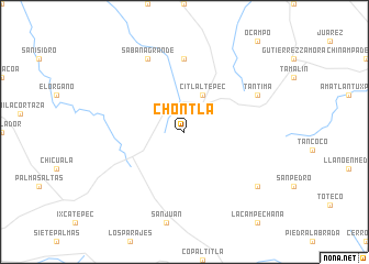 map of Chontla