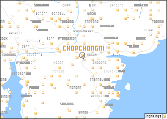 map of Chŏpchŏng-ni