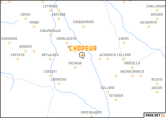 map of Chopeua