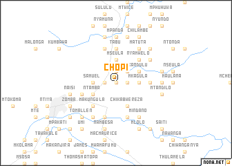 map of Chopi