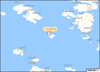 map of Chop\