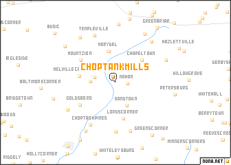 map of Choptank Mills