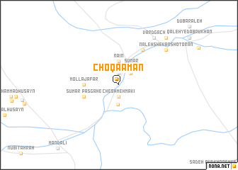 map of Choqā Amān