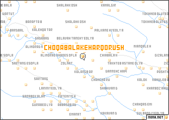 map of Choqā Balak-e Harqorūsh