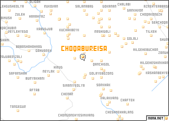 map of Choqābūr-e ‘Īsá