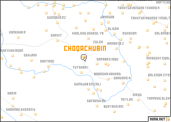 map of Choqā Chūbīn