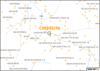 map of Choqā Gīnū