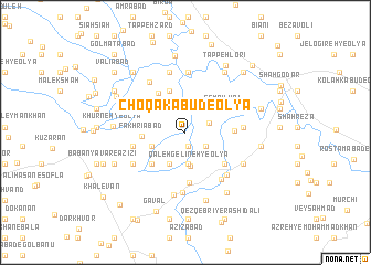 map of Choqā Kabūd-e ‘Olyā