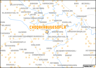 map of Choqā Kabūd-e Soflá