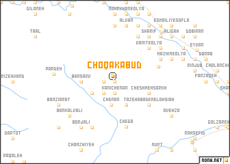 map of Choqā Kabūd