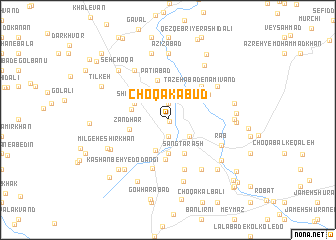 map of Choqā Kabūd