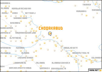 map of Choqā Kabūd