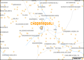 map of Choqā Naqd ‘Alī