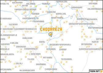 map of Choqā Reẕā