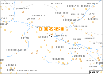 map of Choqā Şarāḩī