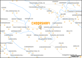 map of Choqā Shafī‘