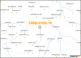 map of Choqlū-ye ‘Olyā