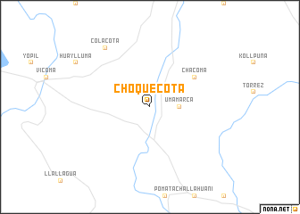 map of Choquecota