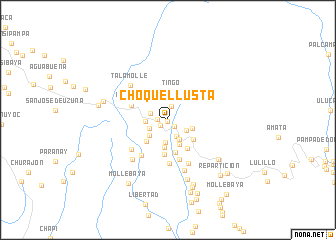 map of Choquellusta