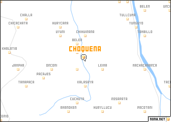 map of Choqueña