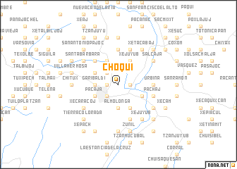 map of Choquí