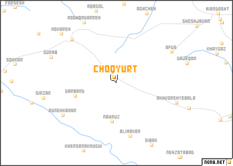 map of Choqyūrt