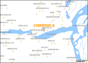 map of Chorānwāla