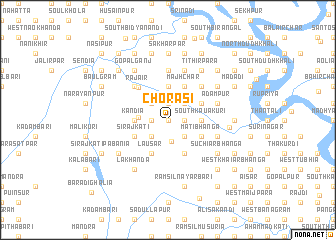 map of Chorāsi