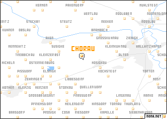 map of Chörau