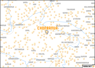 map of Chor Bānda