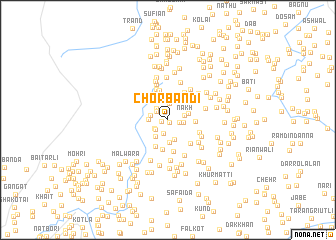 map of Chor Bāndi