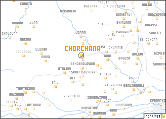map of Chʼorchʼana
