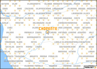 map of Chorente