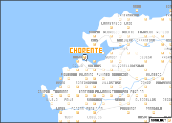 map of Chorente