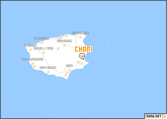 map of Chŏ-ri