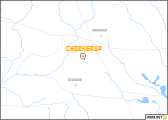 map of Chorkerup