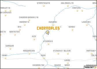 map of Chornoplës