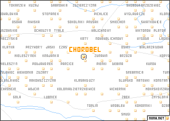 map of Chorobel
