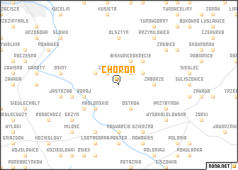 map of Choroń
