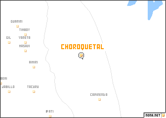 map of Choroquetal