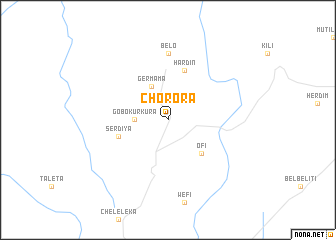 map of Chʼorora